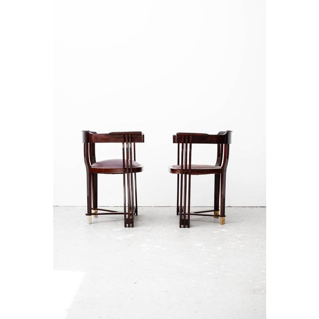 Antique Art Nouveau Armchairs by Anton Pospischil Jr., 1900, Set of 2 For Sale - Image 14 of 18