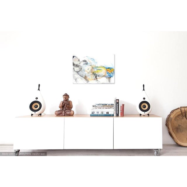 Unique and contemporary ink drawing of two beautiful and sensuous models in an atelier in Paris, France. This drawing will...