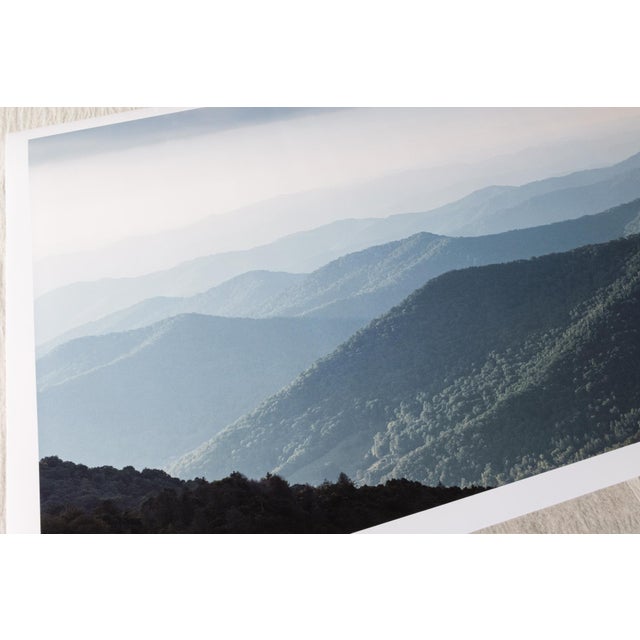 Contemporary 'Blue Ridge Mountains' Contemporary Asheville North Carolina Landscape Photography Print, Large 45 X 30" Fine Art Print For Sale - Image 3 of 9