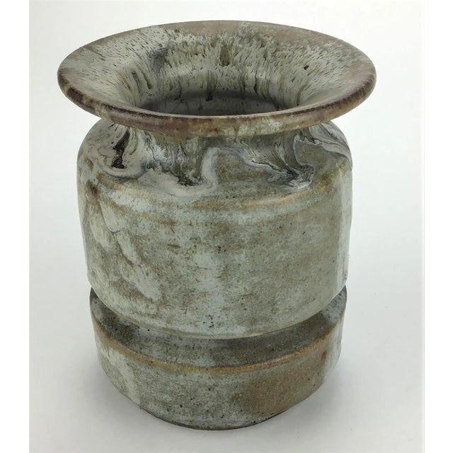 Hand Thrown Pottery Vase or Planter For Sale - Image 13 of 13