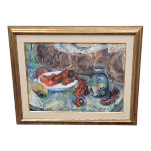 Herbert Wasserman Impressionist Gouache Painting