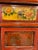 Chinese 1960s Vintage Hand Painted With Tile Doors Tall Cabinet For Sale - Image 3 of 11
