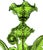 Murano Contemporary Translucent Green Murano Glass Chandelier For Sale - Image 4 of 9