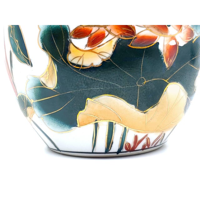 Vintage Chinese Porcelain Ginger Jar With Hummingbird For Sale - Image 10 of 12