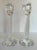 1980s Vintage Pair of Frosted Tulip Shaped Candle Holders by Mikasa For Sale - Image 5 of 6