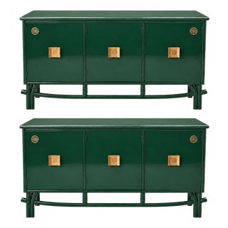 Vintage Chinoiserie Credenzas - A Pair For Sale
