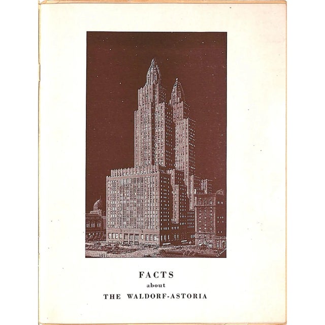 1940s "Facts About the Waldorf-Astoria" 1944 For Sale - Image 5 of 14