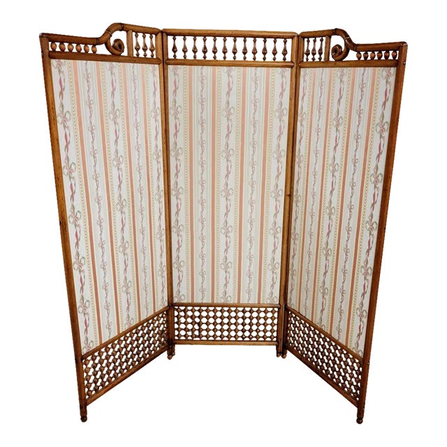 Antique Bentwood Stick Ball Screen Room Divider For Sale