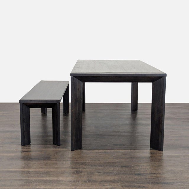 2020s Living Spaces 6-Piece Dining Set With Table, 4 Chairs, and Bench For Sale - Image 5 of 8