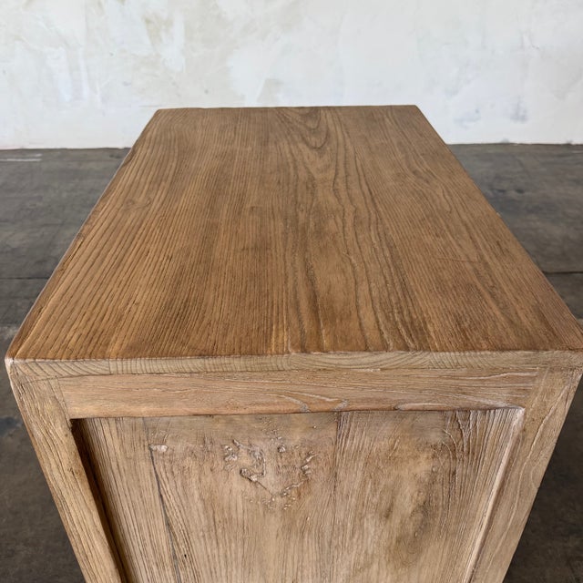 2020s Jacob II 2 Door Reclaimed Elm Nightstand - Dark Natural For Sale - Image 5 of 11