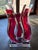 Ruby Red Vintage David Muniz 23" Ruby Red & Clear Lucite Art Sculpture 1996, Signed. Rare For Sale - Image 8 of 14