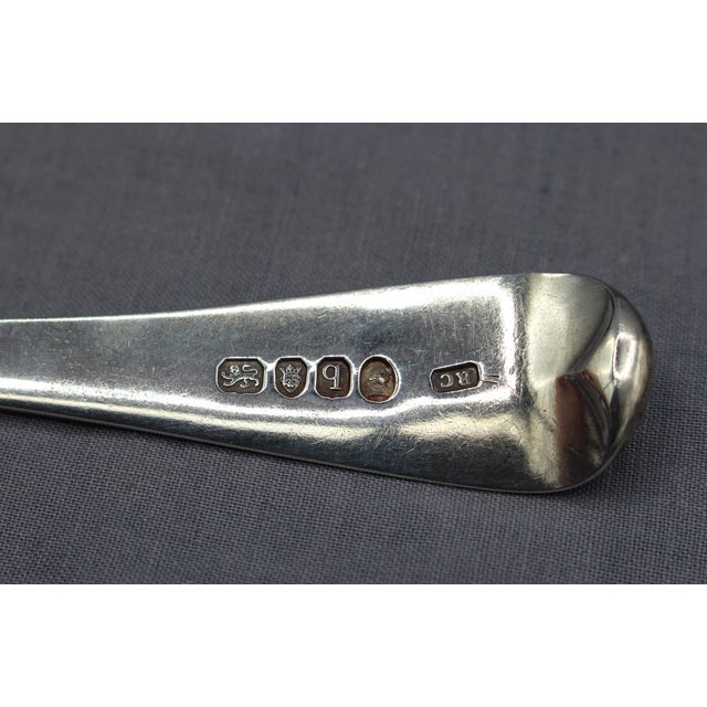 1791 Old English Pattern Sterling Silver Tablespoon by Richard Crossley For Sale - Image 4 of 4