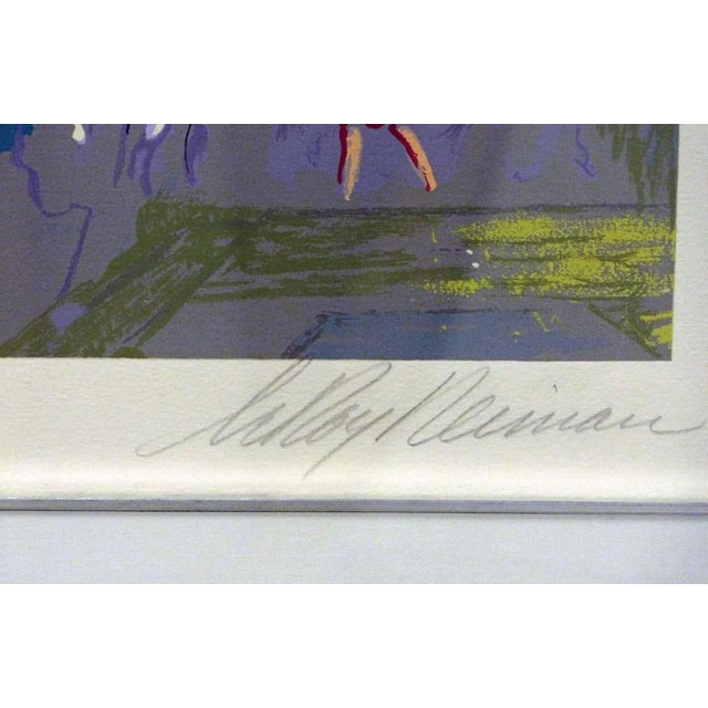 Gray LeRoy Neiman "Stock Exchange London" New Custom Frame Hand Signed Make an Offer For Sale - Image 8 of 8