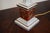 Gold Italian Red and Gold Ceramic Column Table Lamp, 1950s For Sale - Image 8 of 13