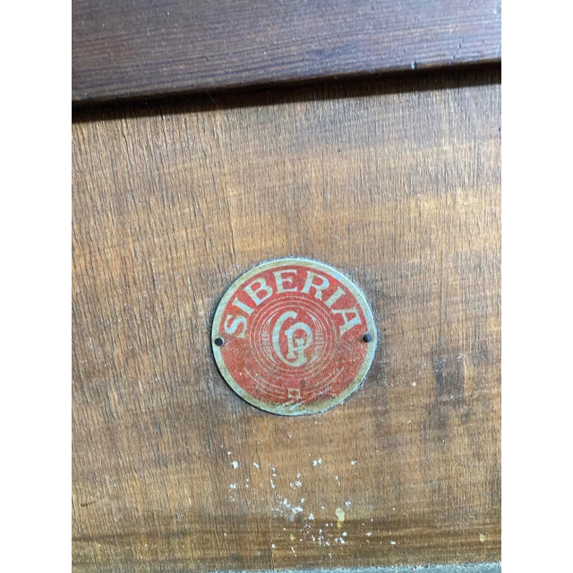 Mid-Century Italian Solid Wood Siberia Icebox For Sale - Image 4 of 9