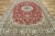 Ruby Red Vintage Persian Nain Rug, 06'08 X 09'08 For Sale - Image 8 of 11