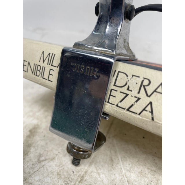 Vintage Steel Piano Music Stand Lamp, 1950s For Sale - Image 9 of 15