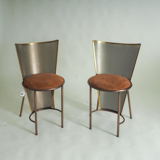 Vintage Sevilla Expo 92 Chairs by Frans Van Praet for Belgochrom, 1992, Set of 2 For Sale - Image 9 of 15