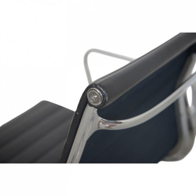 EA108 Chair in Black Leather from Charles Eames, 2007 For Sale - Image 11 of 16