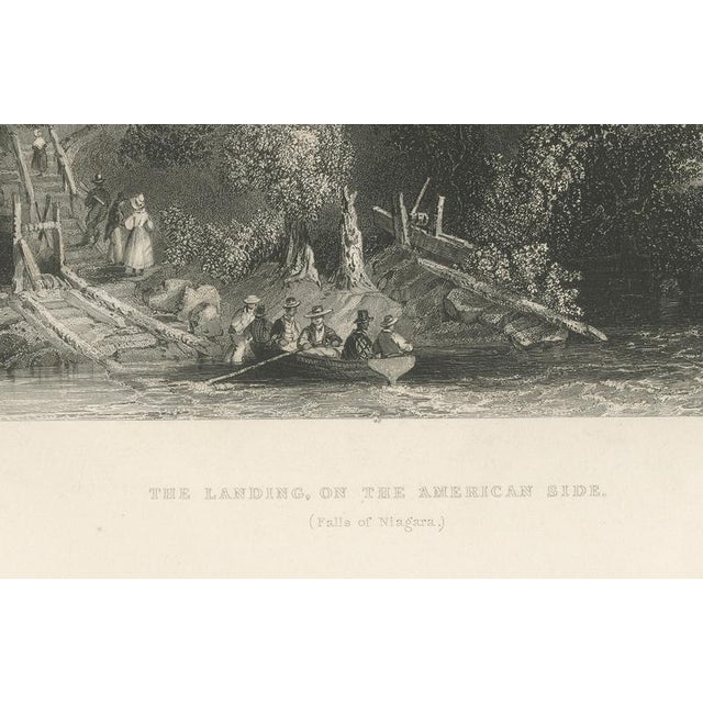 The Landing on the American Side, 1800s, Paper For Sale - Image 3 of 9