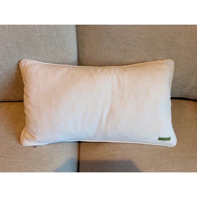 Celerie Kemble for Eastern Accents Down-Filled Botanical Lumbar Pillow, 23” X 13” Designer Cushion For Sale In Charleston - Image 6 of 7