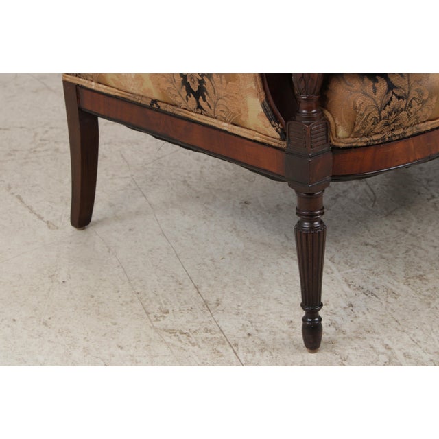 Antique Federal Style Mahogany Frame Sofa For Sale - Image 15 of 18