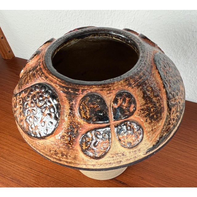 Mid-Century Modern Danish Studio Pottery Mushroom Vase in Stoneware by Haico Nitzsche for Søholm, 1960s For Sale - Image 18 of 18