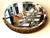 Art Deco Oval Mirror with Beveled Glass, 1920s For Sale - Image 4 of 5