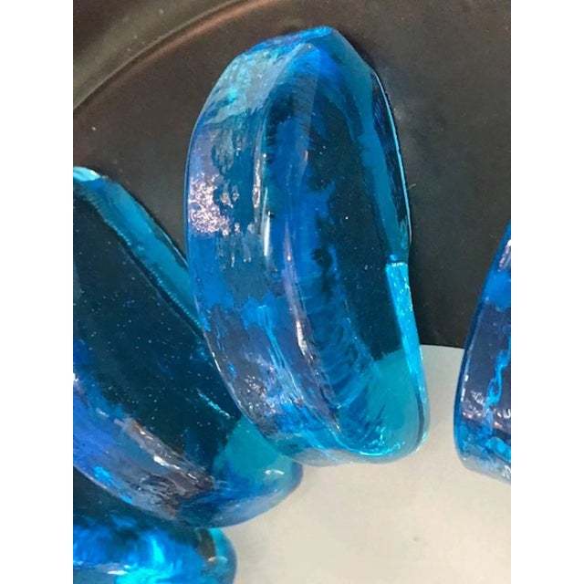 Blue Italian 1980s Ceiling Mount Light in the Memphis Style For Sale - Image 8 of 8