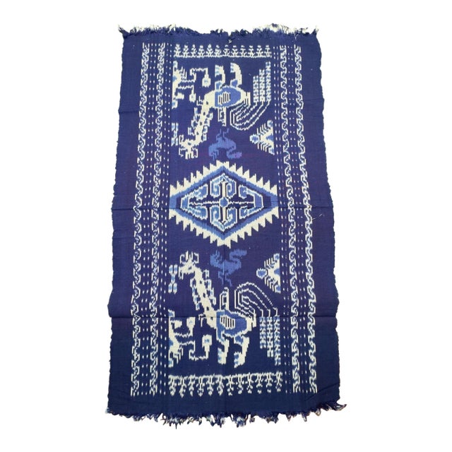 Sumba Island Indigo Textile, Sumba Warp Ikat For Sale