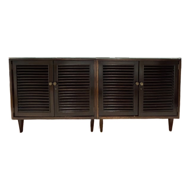 1950s Set of Two Gonzalo Puyat & Sons Cabinets For Sale