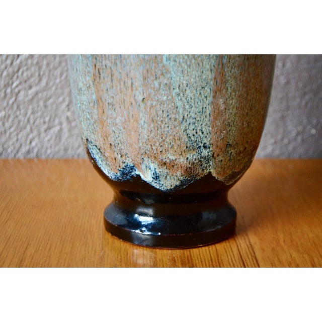 Ceramic Art Deco Vase in Polychrome Glazed Stoneware, 1960s For Sale - Image 7 of 10
