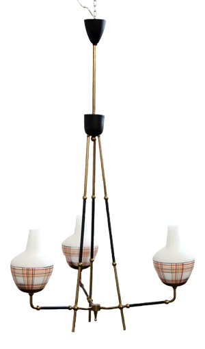 Brass Chandelier, 1950s