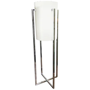 Sonneman Chrome Lucite X-Base Table Lamp