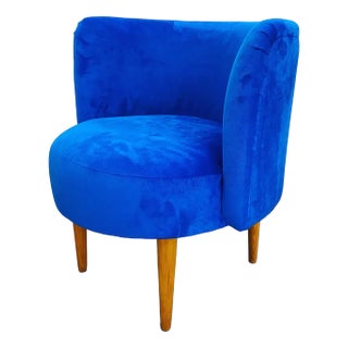 Set of Blue Armchairs, 1960 For Sale