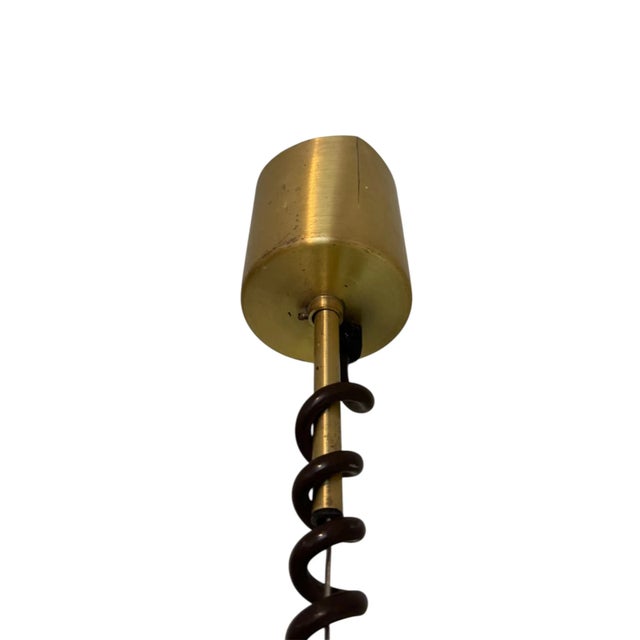 Metal Brutalist Murano Glass UFO Pendant Light from Peill & Putzler, Germany, 1970s For Sale - Image 7 of 11