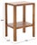 Contemporary Hendro Accent Table in Natural For Sale - Image 3 of 8
