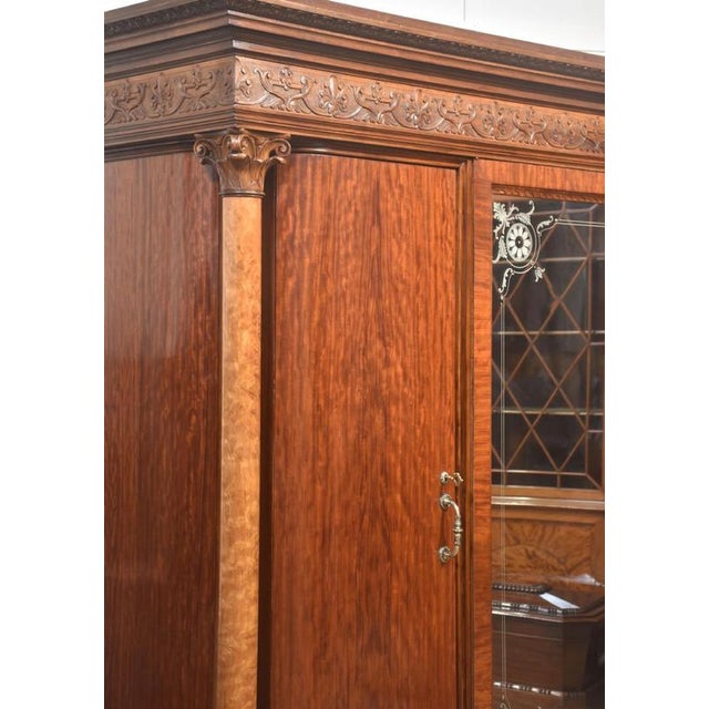 Antique Four-Door Mahogany Wardrobe, 1800s For Sale - Image 15 of 18