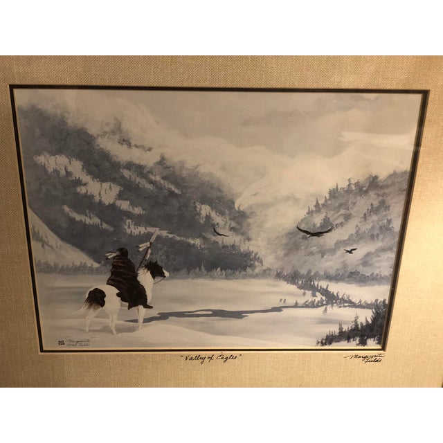 Marguerite Fields "Valley of Eagles" Signed & Numbered Lithograph 403/500 (1987) For Sale - Image 11 of 12