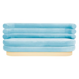 Sky Blue Marshmallow Sofa by Royal Stranger For Sale