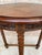 1930s Spanish Round Carved Wood Side Table With Bobbin Turned Legs For Sale - Image 6 of 10