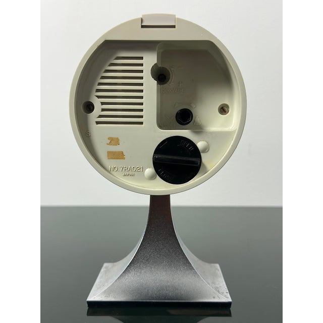 Metal Space Age Alarm Clock from Rhythm, Japan, 1970s For Sale - Image 7 of 9