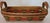 Animal Skin Vintage 19th Century Handmade Woven Holiday Basket With Leather Handles For Sale - Image 7 of 8