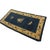 Chinese 1920s Navy Blue Open Field Medallion Antique Chinese Peking Knotted Small Rug For Sale - Image 3 of 7