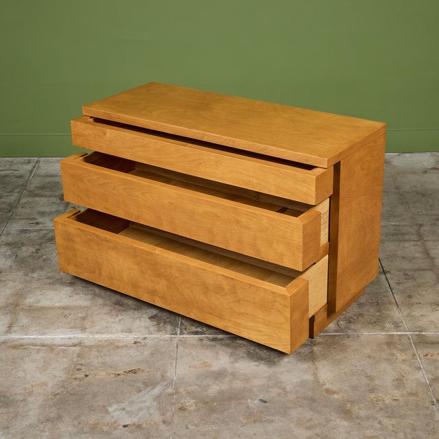 Pair of Dan Johnson Three Drawer Dressers for Hayden Hall For Sale - Image 10 of 12