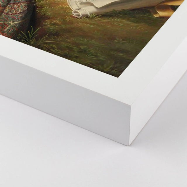 DESCRIPTION: Bye Bye Blah by Lara Fowler in White Framed Paper, Medium Art Print SPECIFICATIONS: Type: Framed Paper....