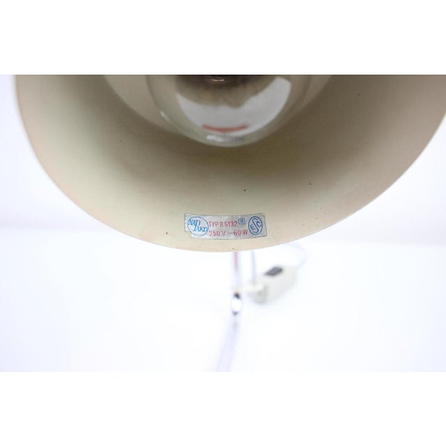 Metal Mid-Century Table Lamp attributed to Josef Hurka for Napako, 1970s For Sale - Image 7 of 10
