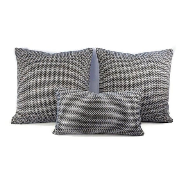 F. Schumacher Orwell in Lapis Lumbar Pillow Cover - 11" X 20" For Sale In Portland, OR - Image 6 of 7