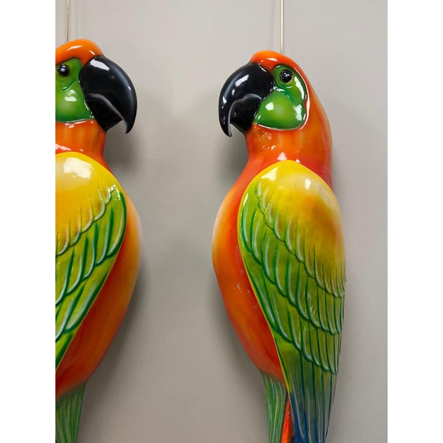Macaws in Fiberglass & Epoxy, Italy, 1970s, Set of 2 For Sale - Image 10 of 18