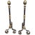 Iron and Brass Chenets or Andirons, 19th Century - a Pair For Sale In Savannah - Image 6 of 6